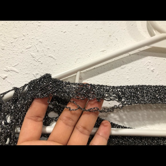 UNIF Glam Sheer See Through Sweater Top Sz XS - Picture 15 of 16